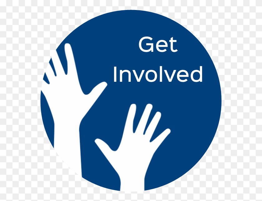 583x584 Get Involved Round Sidebar Button Sign, Hand, Face, Text HD PNG Download