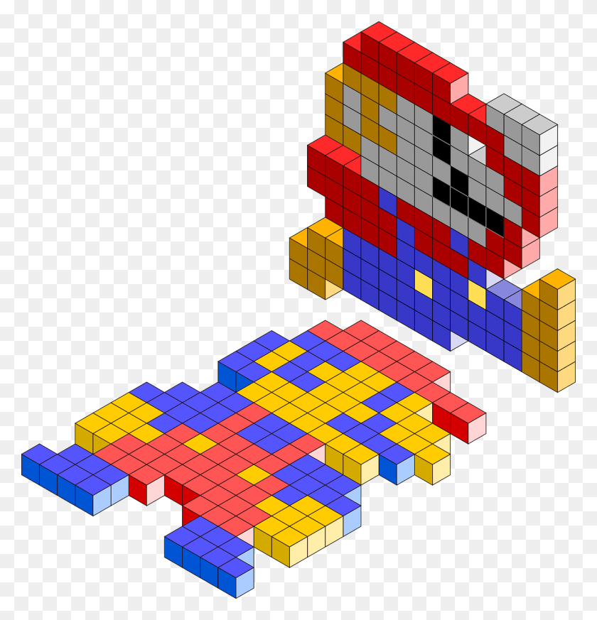 1228x1280 Get Mario Up And Running In Openai39s Gym Block Pixel People Vector, Pac Man, Minecraft, Toy HD PNG Download
