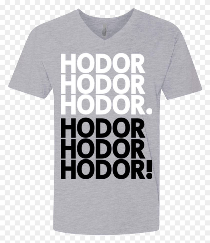 963x1124 Descargar Png Get Over It Hodor Men39S Premium V Neck Active Shirt, Ropa, Camiseta, Camiseta Hd Png