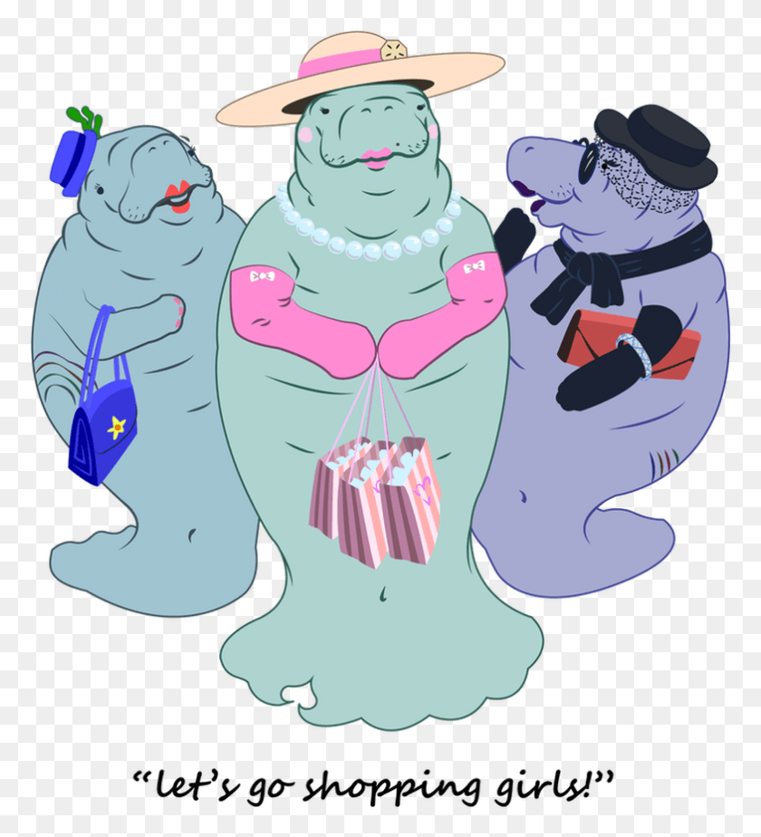 784x869 Get Some Manatee Luv Cartoon, Clothing, Apparel, Snowman HD PNG Download