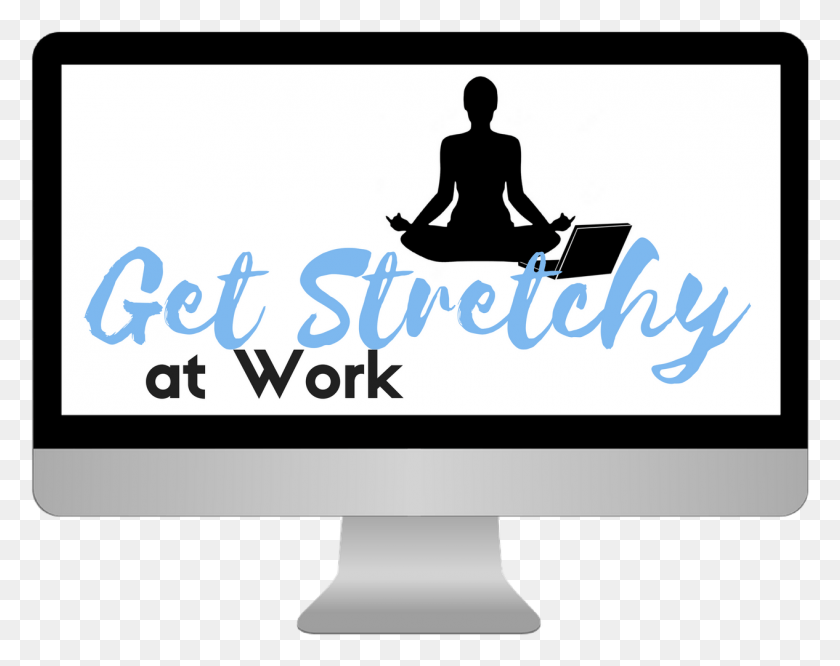 1266x985 Get Stretchy At Work Clipart Meditacion, Person, Human, Screen HD PNG Download