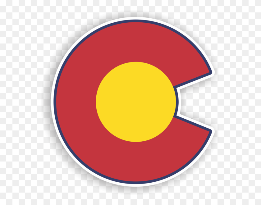 581x600 Get Stuck Vinyl Colorado Flag Colorado C Logo, Label, Text, Symbol HD PNG Download
