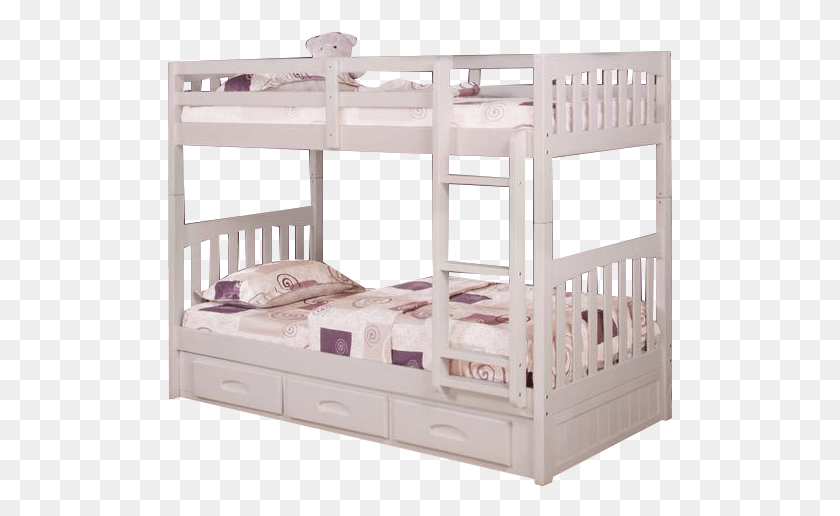 505x456 Get The Most Out Of Your Space With Our Twin Over Twin Beyaz Ranzal Odas, Furniture, Crib, Bed HD PNG Download
