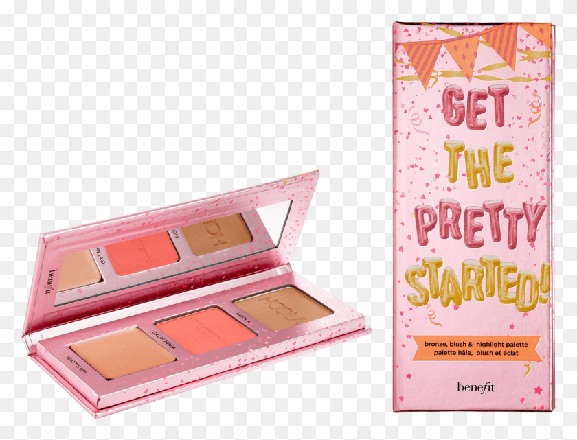 1062x792 Get The Pretty Started Benefit Get The Pretty Started, Box, Cosmetics, Text HD PNG Download