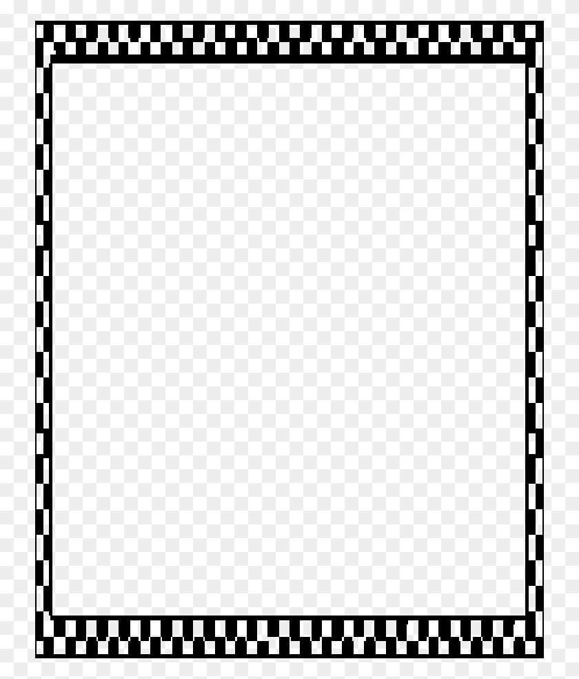 738x924 Get Your License For Fun Checkered Border Transparent, Gray, World Of Warcraft HD PNG Download