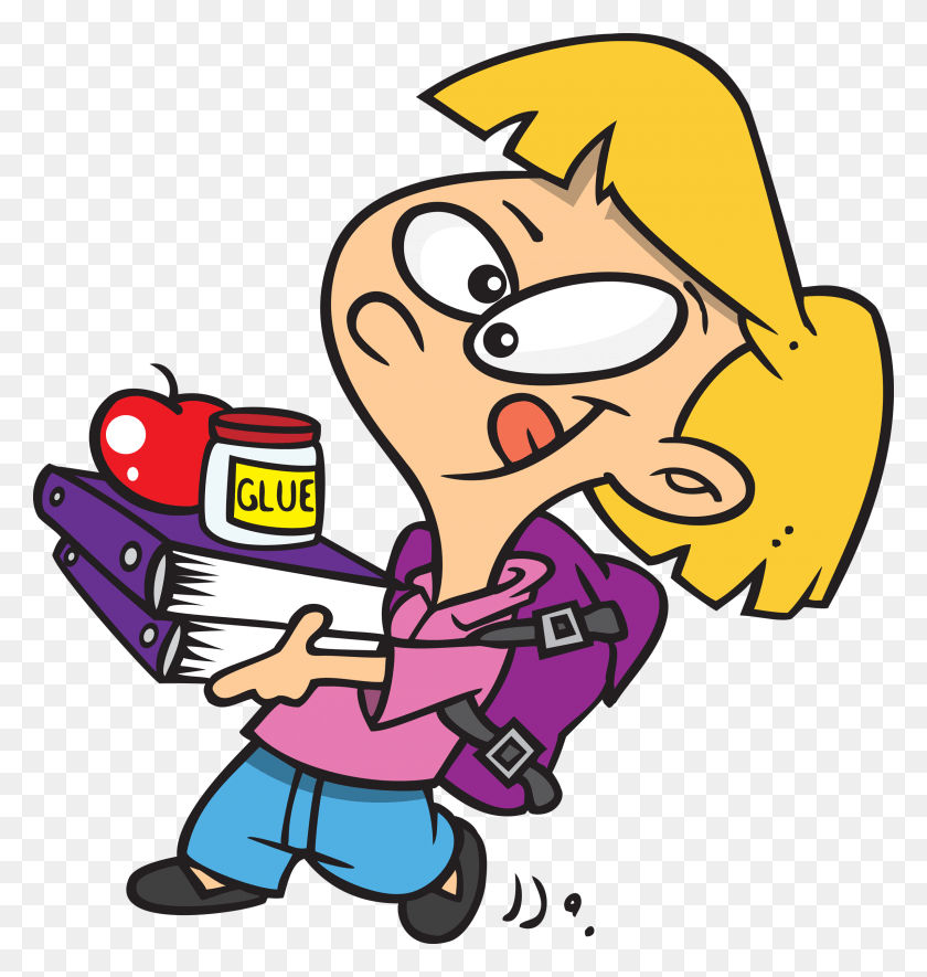 2400x2539 Getting Ready For School Cartoon Clipart Getting Ready For School Clipart, Performer, Graphics HD PNG Download
