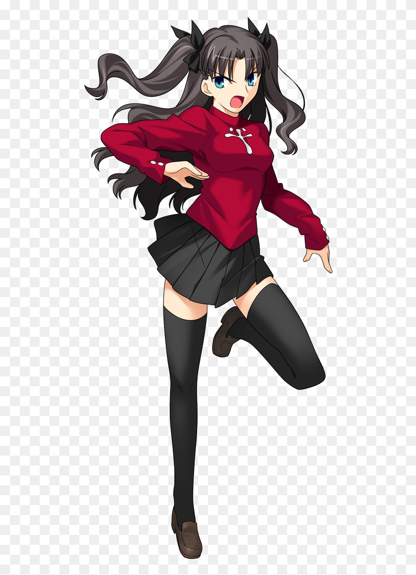 508x1101 Getting The Main Soul Eater Cast Plus Medusa Would Rin Tohsaka Render, Person, Human, Costume HD PNG Download