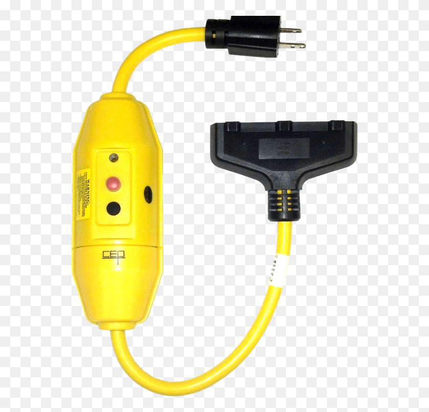 563x748 Gfci Extension Cords And Adapters Archives 30 Amp Gfci Y Adapter, Blow Dryer, Dryer, Appliance HD PNG Download