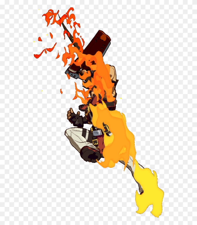 560x897 Ggxrd Sol Kuda Иллюстрация, Огонь, Пламя, Человек Hd Png Скачать