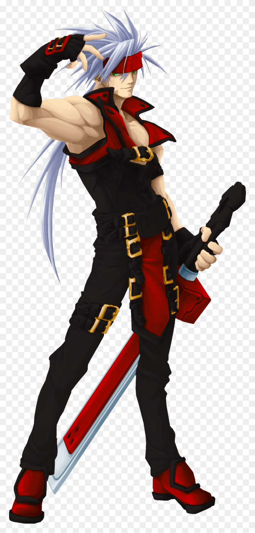 883x1920 Ggxx Sol Badguy Arc System Works Guilty Gear Ragna Guilty Gear Xx Sol Badguy, Ninja, Persona, Humano Hd Png