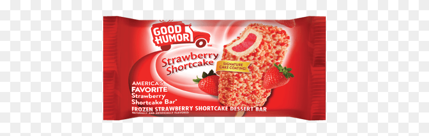 437x206 Gh Strawberry Shortcake Good Humor Strawberry Shortcake Ice Cream Bar, Plant, Food, Fruit HD PNG Download