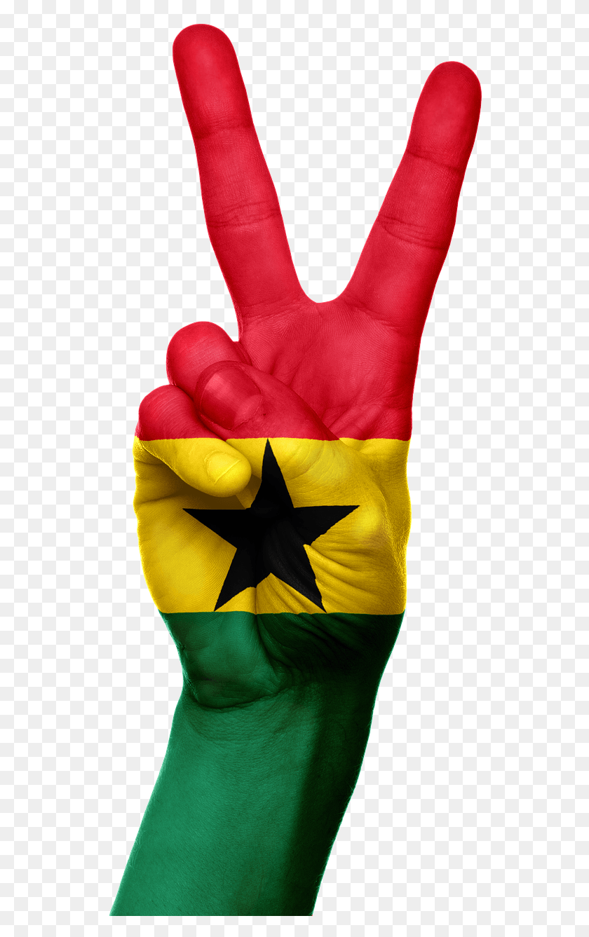 536x1277 Ghana Flag, Clothing, Apparel, Hand HD PNG Download