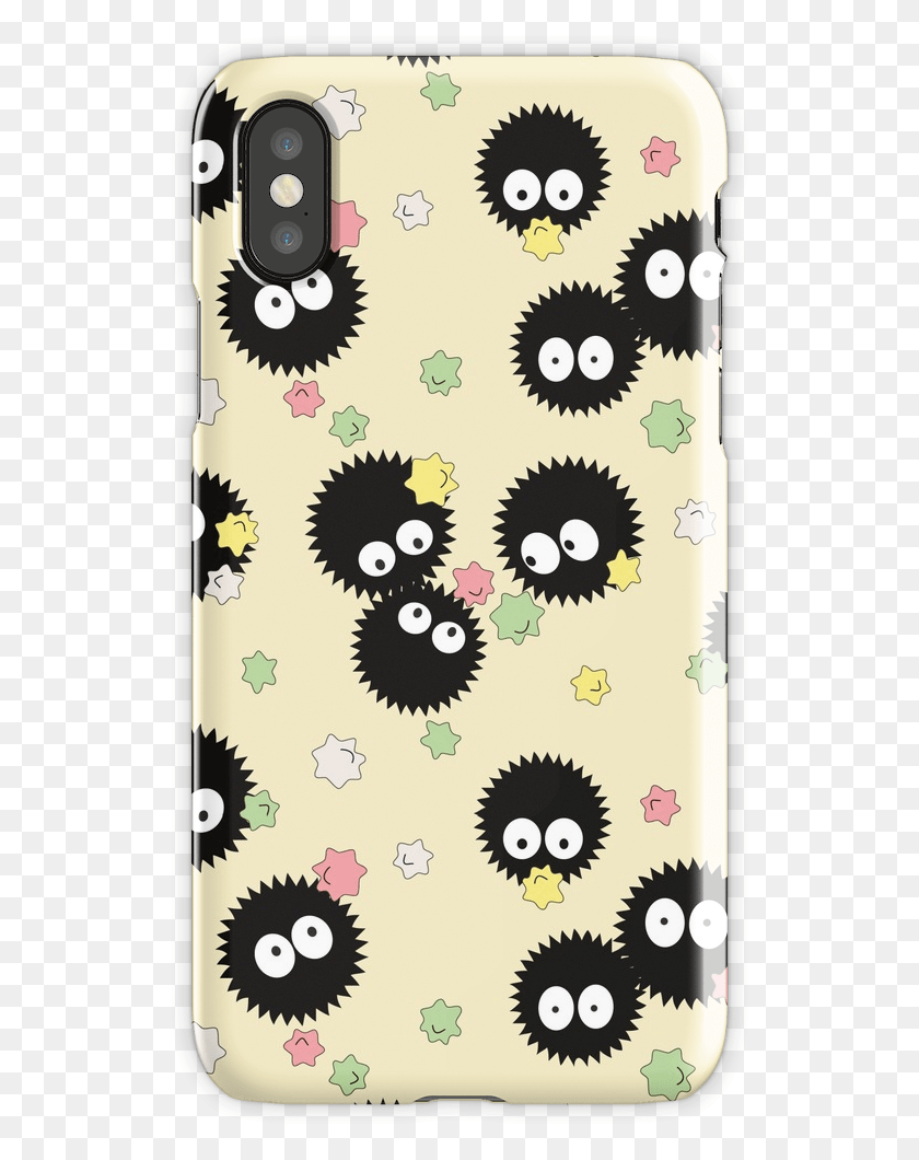 534x1000 Ghibli Inspired Soot Sprites With Candy Pattern Iphone Soot Sprite Phone Case, Graphics, Floral Design HD PNG Download