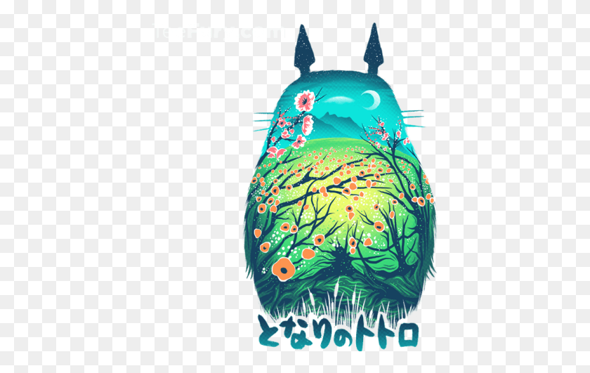 409x471 Ghibli Transparent Totoro Studio Totoro Posters, Outdoors, Water, Nature HD PNG Download