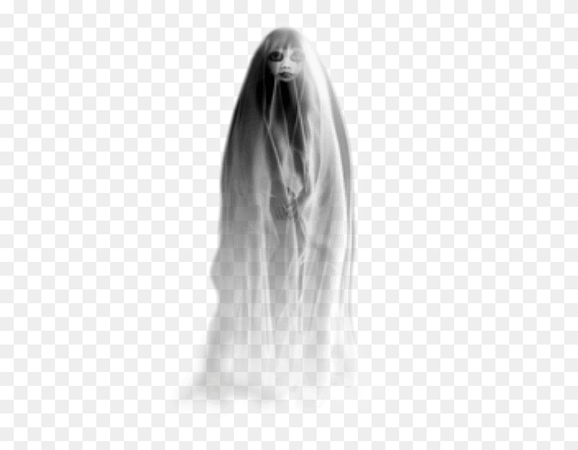 353x593 Ghost, Clothing, Apparel, Veil HD PNG Download