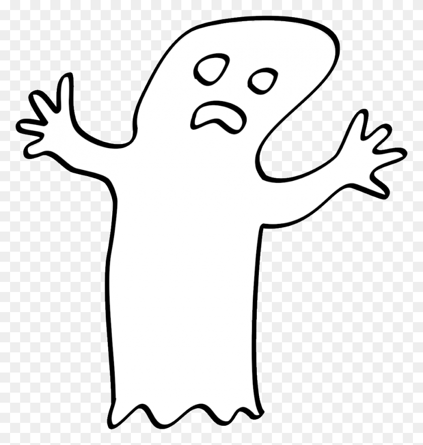 Ghost Drawing Images Ghost With No Background, Stencil, Axe, Tool HD PNG Download