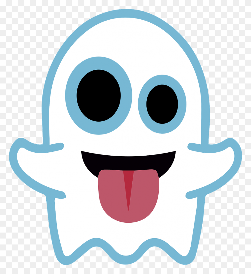 1161x1280 Ghost Emoji Halloween Halloween Emoticons, Mouth, Lip, Pac Man HD PNG Download