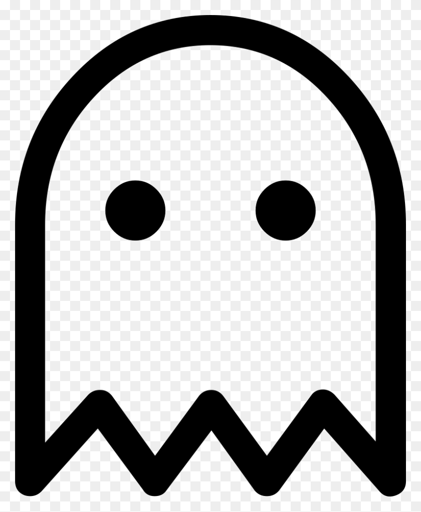 796x981 Ghost Ghost, Stencil, Juego Hd Png