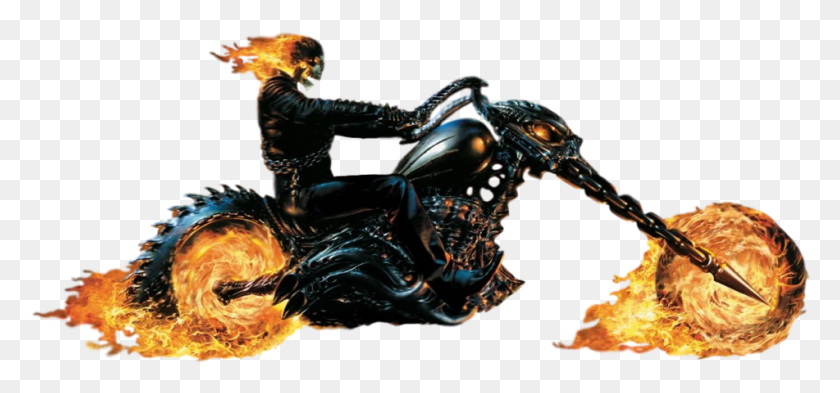 951x407 Ghost Rider With Moto Ghost Rider Images, Dragon, Person, Human HD PNG Download