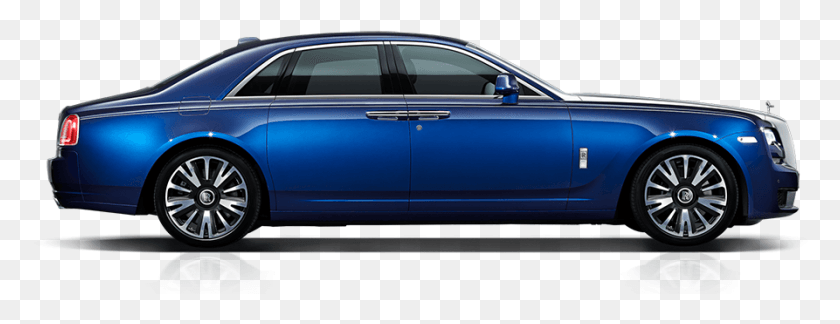 893x303 Ghost Rolls Royce Ghost Side View, Sedan, Car, Vehicle HD PNG Download