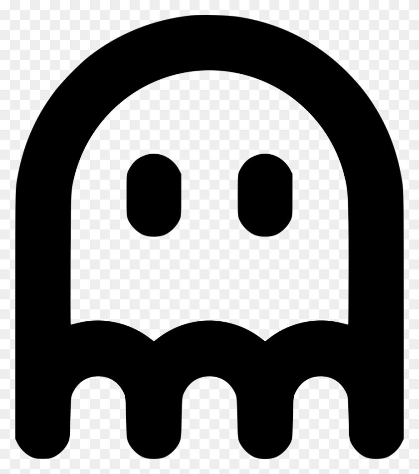 858x980 Ghost Video Game Halloween Haunted Spirit Horror Comments, Stencil Descargar Hd Png