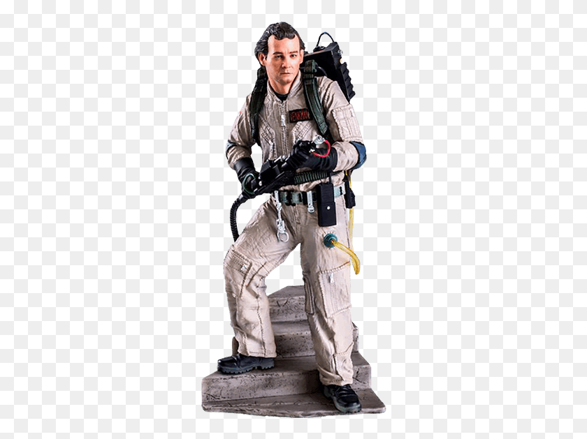 267x569 Ghostbusters Peter Venkman, Person, Human, Gun HD PNG Download