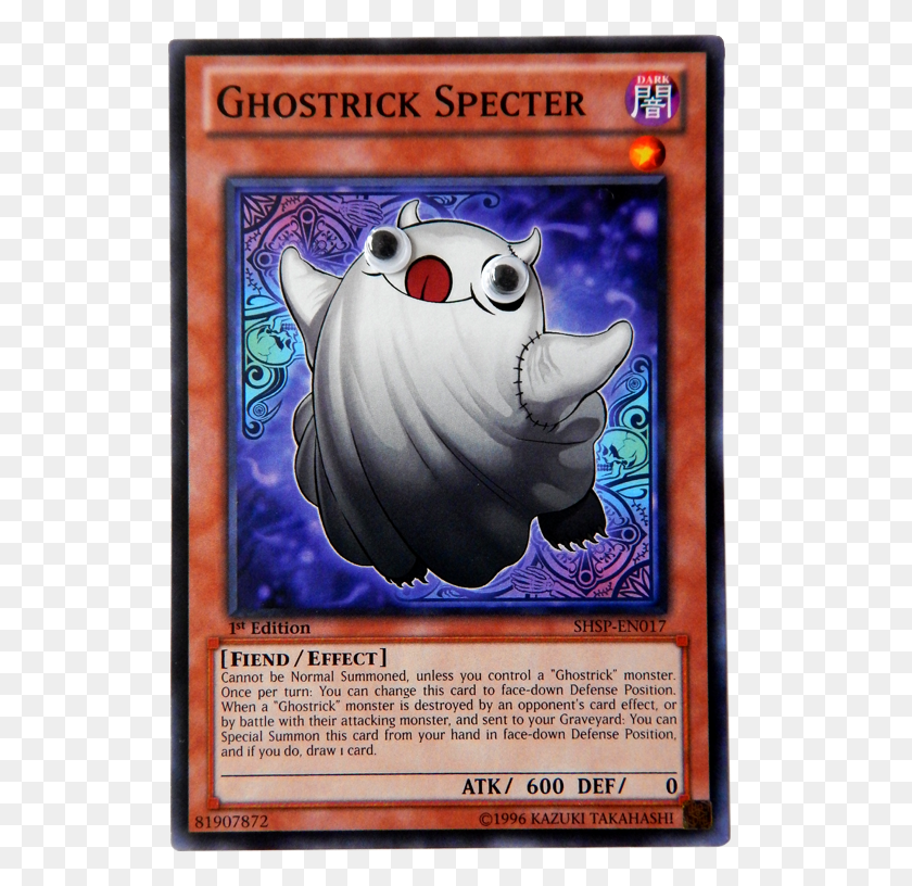 533x756 Ghostrick Spectre With Googly Eyes Yugioh Ghostrick, Gato, Mascota Hd Png