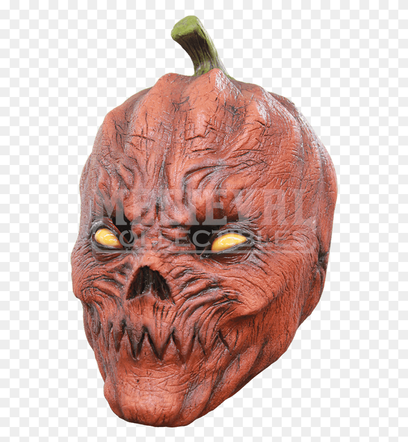 552x851 Ghoulish Pumpkin Head Mask, Ornament HD PNG Download