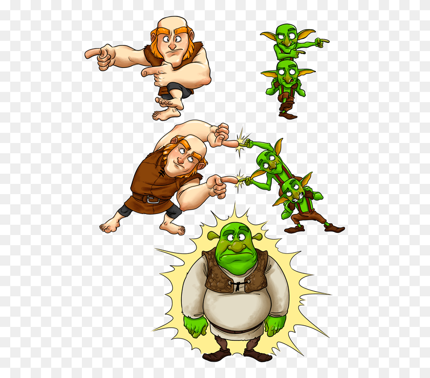 511x680 Giant Gobelins And Shrek Preview Fusion Parody T Shirt, Elf, Person, Human HD PNG Download