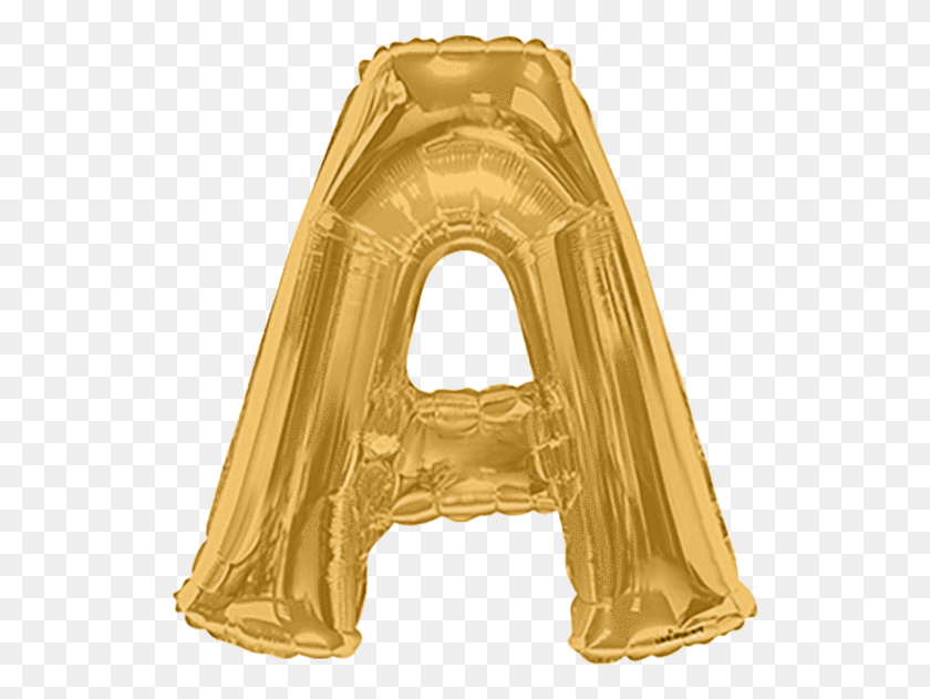 531x571 Giant Gold Mylar Balloon Letter A Instaballoons Letters Arch, Evening Dress, Robe, Gown HD PNG Download