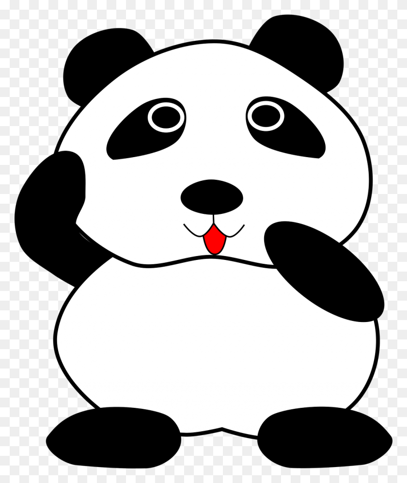 1066x1280 Giant Panda Red Panda Bear Drawing Black And White, Stencil, Mustache, Mascot HD PNG Download