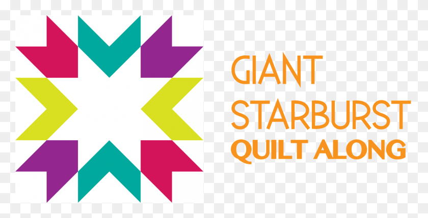 1600x757 Giant Starburst Quilt Along Graphic Design, Graphics, Text HD PNG Download