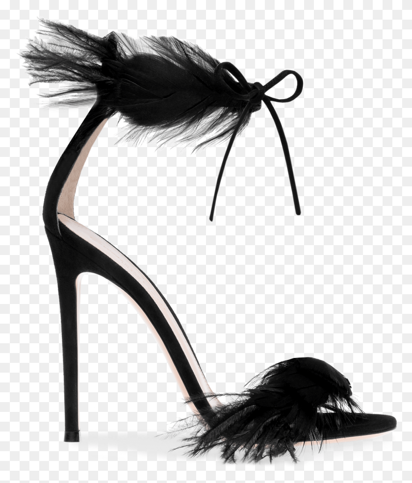1365x1620 Gianvito Rossi Feather Sandals, Clothing, Apparel, Footwear HD PNG Download