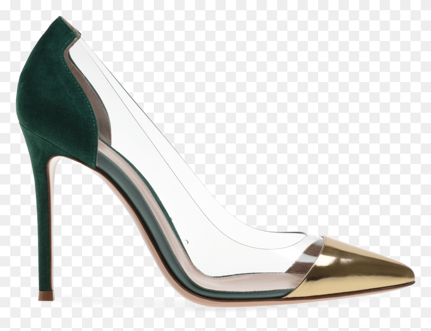 1289x969 Gianvito Rossi Plexi Green, Clothing, Apparel, Shoe HD PNG Download