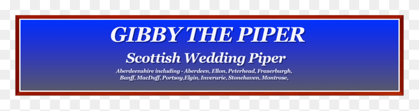 1334x279 Gibby The Piper Scottish Wedding Piper Aberdeenshire Padrino, Word, Texto, Etiqueta Hd Png