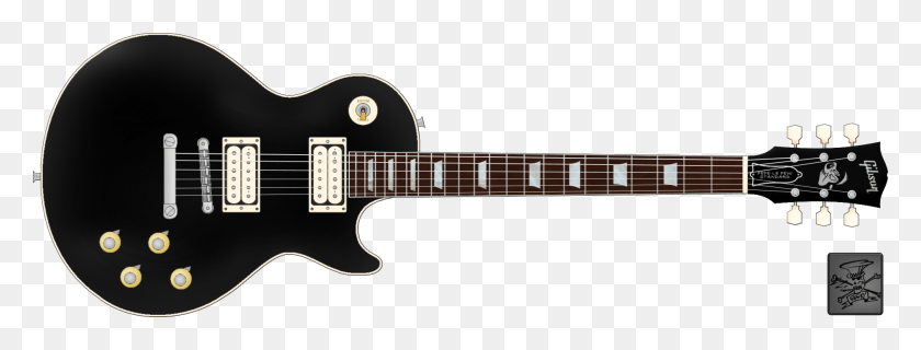 1895x634 Descargar Png Guitarra Eléctrica Gibson, Guitarra Gretsch, Blanco Y Negro, Instrumento Musical, Bajo Hd Png