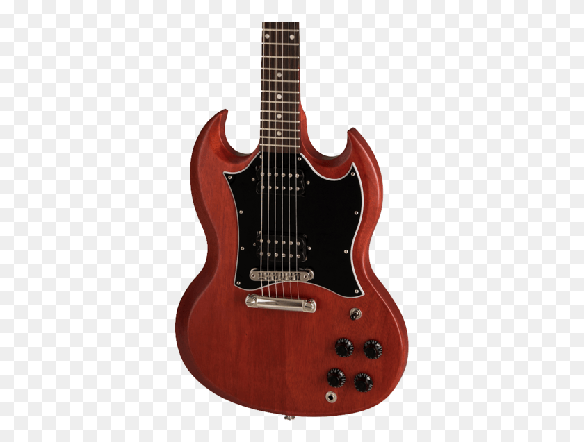 339x577 Descargar Png Gibson Sg Standard Tribute 2019 Vintage Cherry Satin Richmond Empire Guitarra Eléctrica, Actividades De Ocio, Instrumento Musical Hd Png