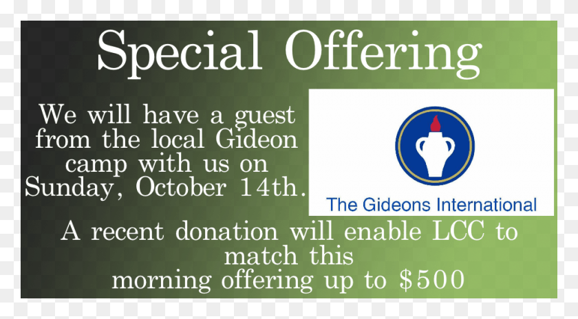 960x498 Gideon Offering Gideons International, Text, Logo, Symbol HD PNG Download