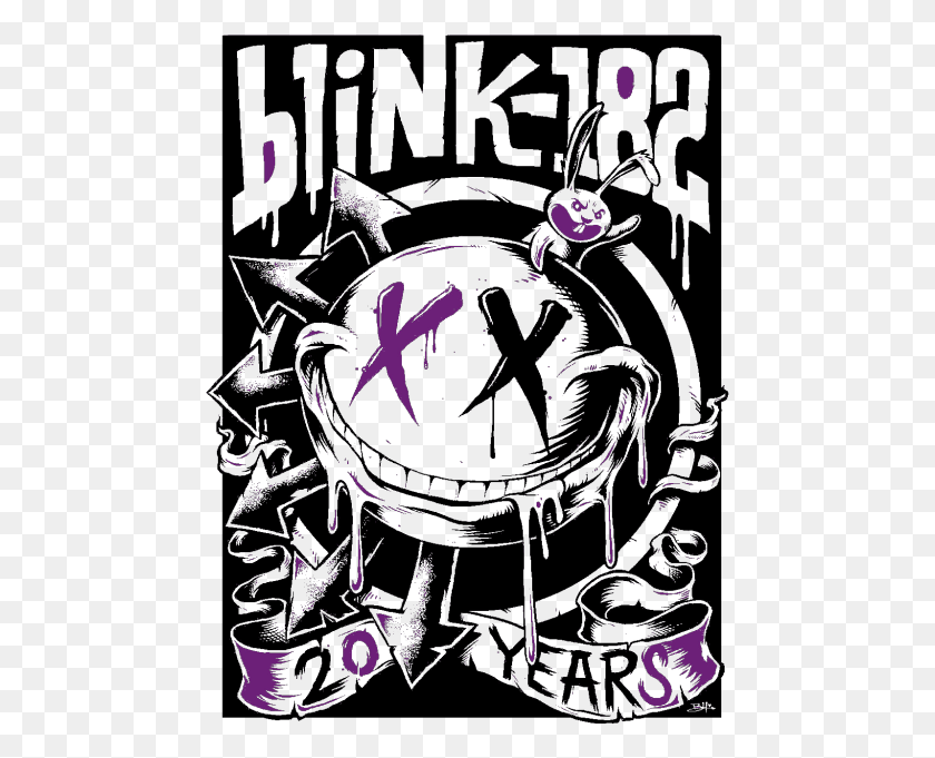 471x621 Gif Music Rock Edit Live Era Band Punk Logo Blink 182 Blink 182 Band Poster, Graphics, Text HD PNG Download