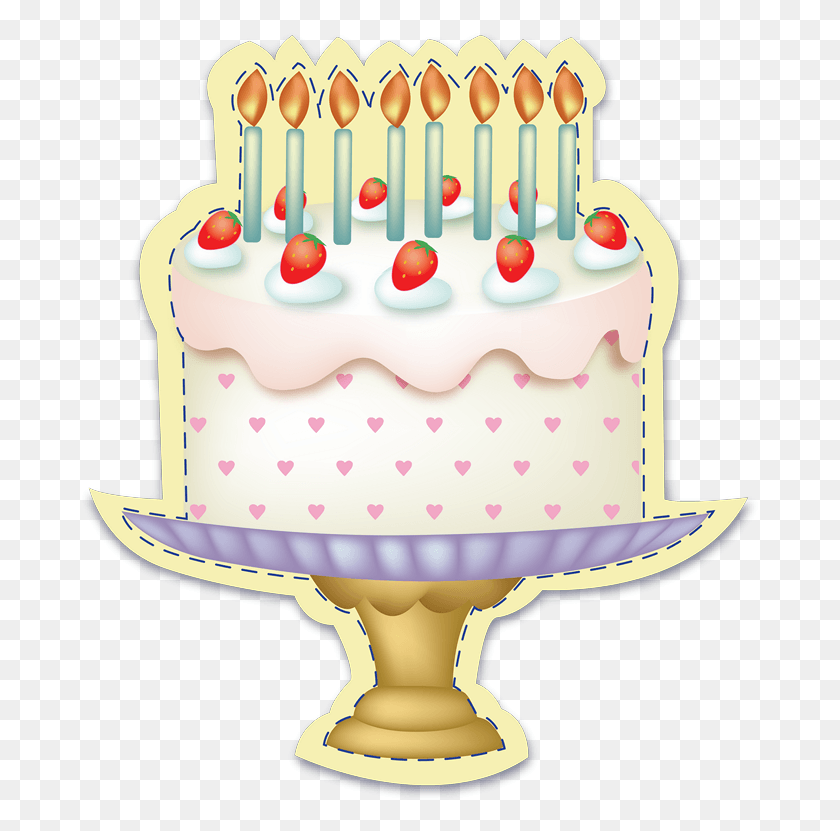 681x771 Gifs De Tortas De, Birthday Cake, Cake, Dessert HD PNG Download