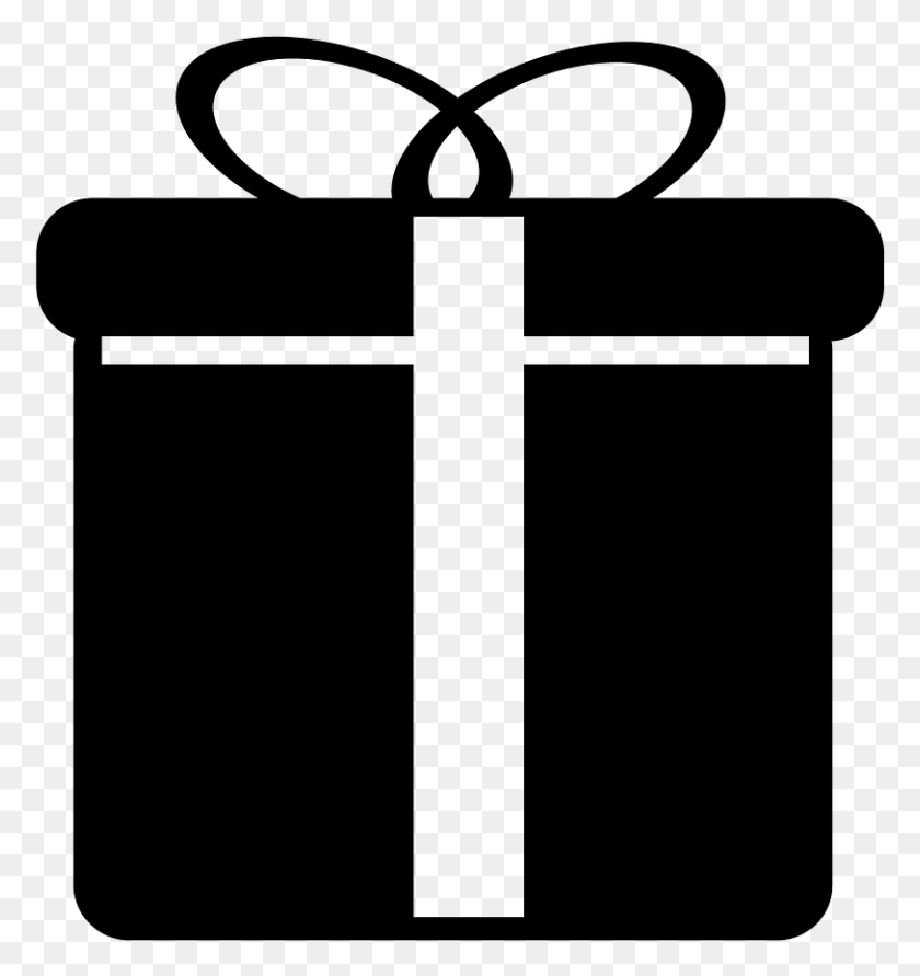 813x867 Gift Box Present Icon Image Gift Box Logo, Gray, World Of Warcraft HD PNG Download
