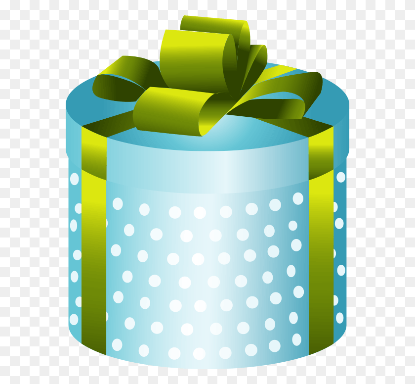 575x716 Подарочная Коробка Вектор Зеленый Цилиндр Подарок Hd Png Скачать
