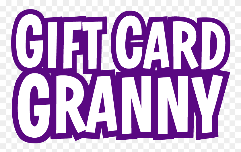 766x470 Gift Card Granny Gift Card Granny Logo, Text, Label, Purple HD PNG Download