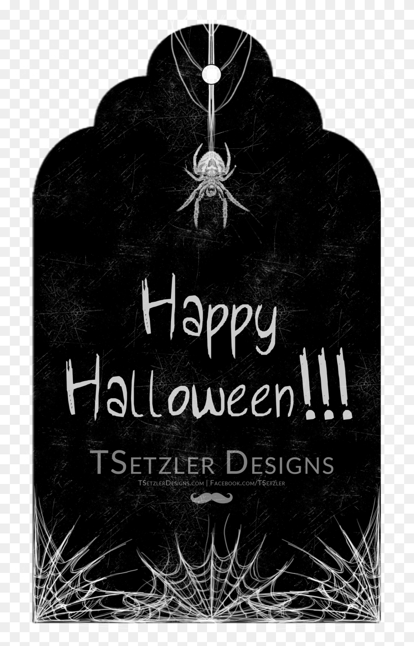 1250x2000 Gift Tags Headstone, Text, Animal, Spider HD PNG Download