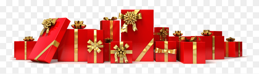 1902x443 Gifts Row Of Christmas Presents, Gift HD PNG Download