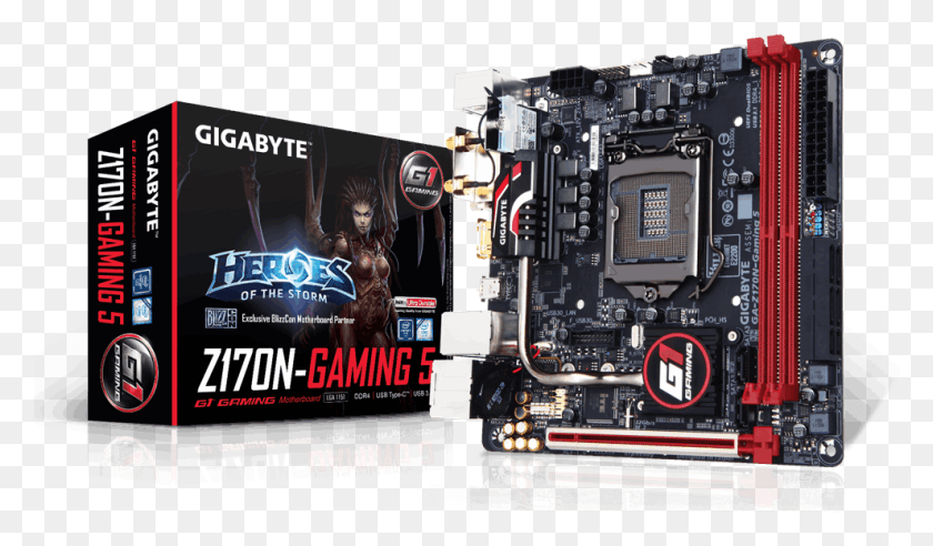 990x549 Gigabyte Unveils High End Intel Z170 Based Mini Itx Gigabyte Itx, Advertisement, Person, Human HD PNG Download
