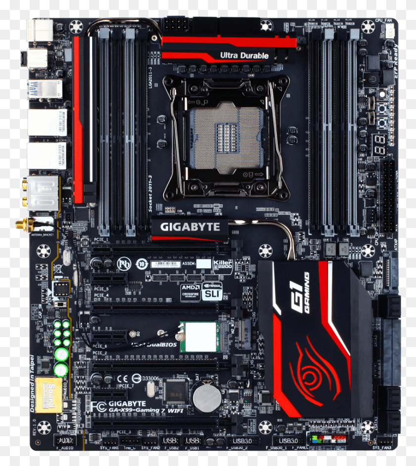 845x954 Gigabyte X99 Motherboards Launched Gigabyte X99 Ud5 Wifi, Computer, Electronics, Cpu HD PNG Download