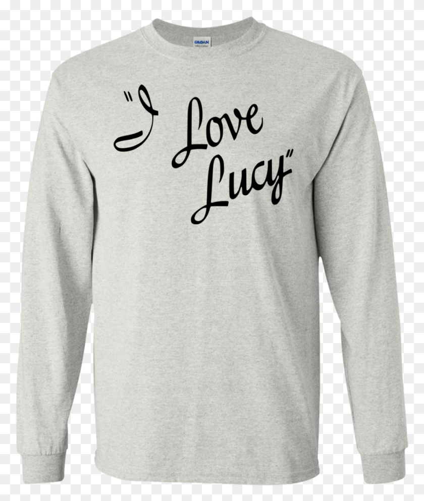 961x1150 Gildan Ls Ultra Cotton T Shirt I Love Lucy Scripted T Shirt, Sleeve, Clothing, Apparel HD PNG Download