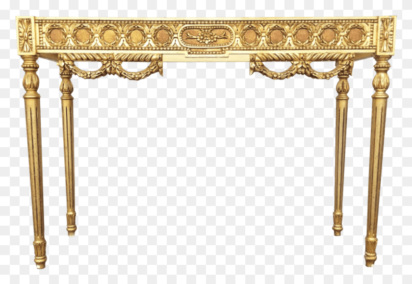 811x540 Gilded Rococo Table Sofa Tables, Lace, Gate, Floral Design Descargar Hd Png