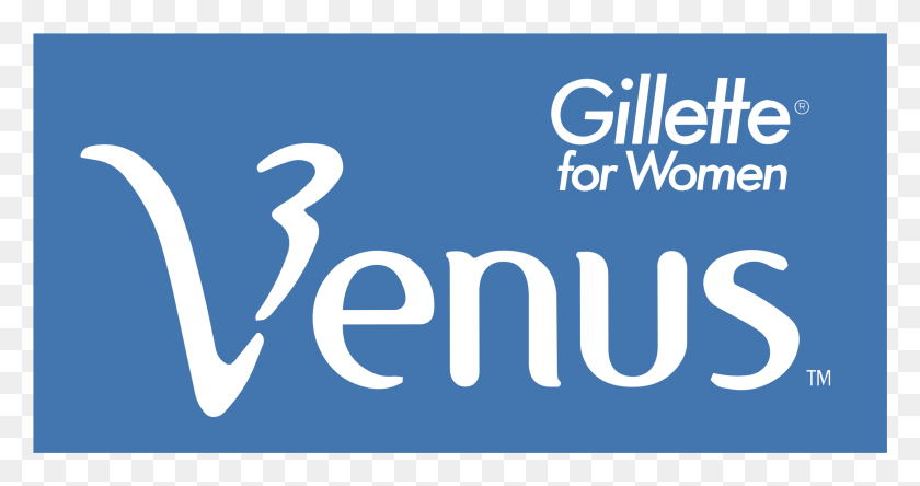 2331x1149 Gillette Venus Logo Transparent Gillette Sensor Excel For Women, Text, Word, Symbol HD PNG Download